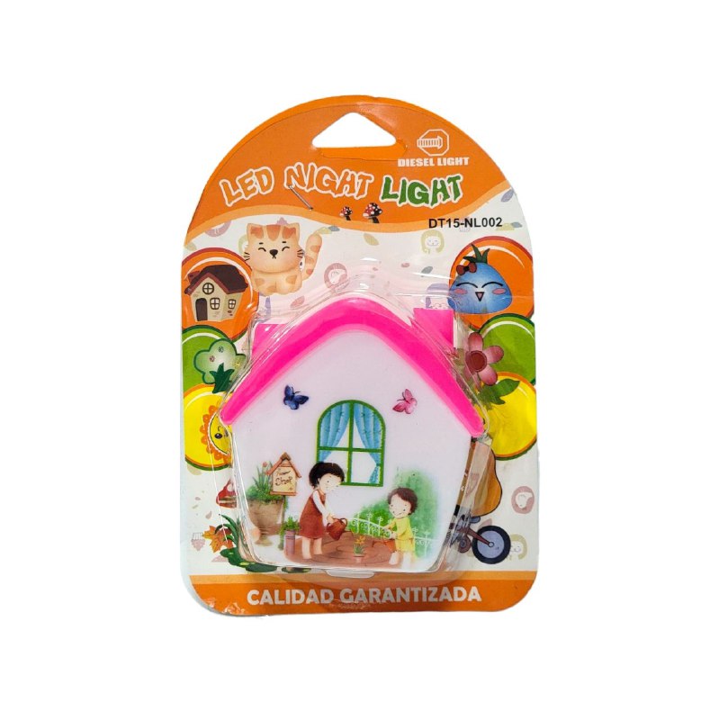 LUZ LED DE NOCHE, TEMATICA DE CASA PARA NIÑOS, ILUMINACION DE DORMITORIO 3 COLORES LED NIGHT LIGHT, 4 ESTILOS