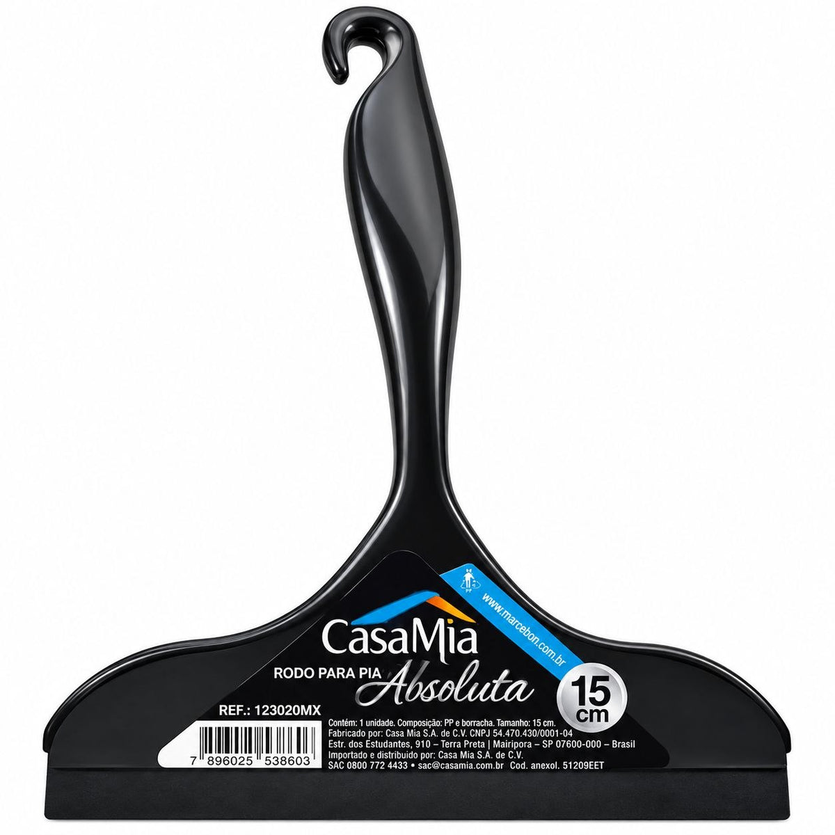 LIMPIADOR MULTIUSO CON BORDE DE GOMA CASAMIA 15CM
