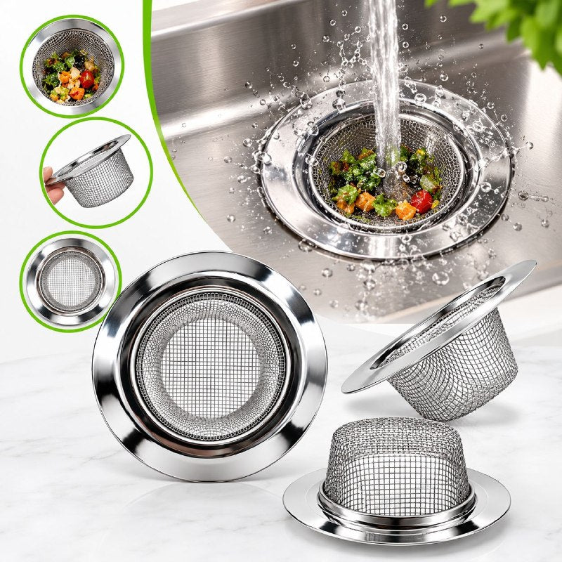 FILTRO DE ACERO INOXIDABLE PARA DESAGÜE DE FREGADERO IDEAL KITCHEN 11.3CM