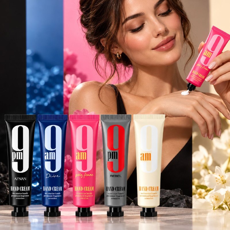 SET DE CREMAS PARA MANOS CON AROMA A PERFUMERIA ARABE AFNAN 5PCS