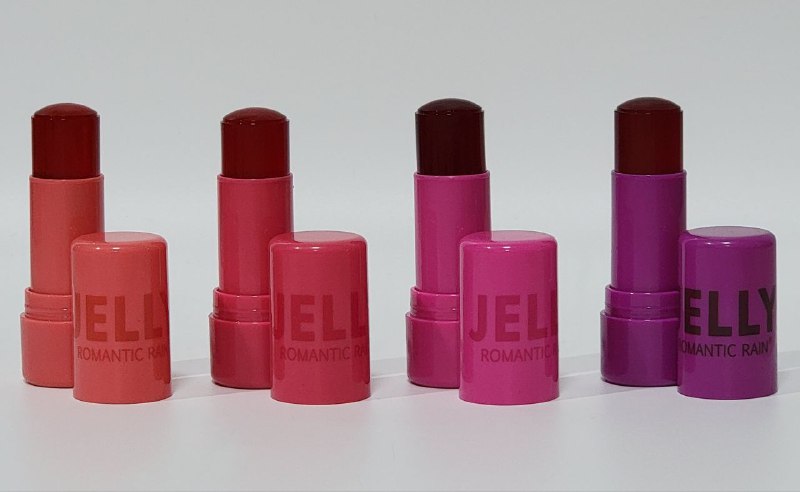 BLUSH Y LABIAL (DUPE SHEGLAM) GELATINA TINTE 4 TONOS, ROMANTIC RAIN JELLY TINT