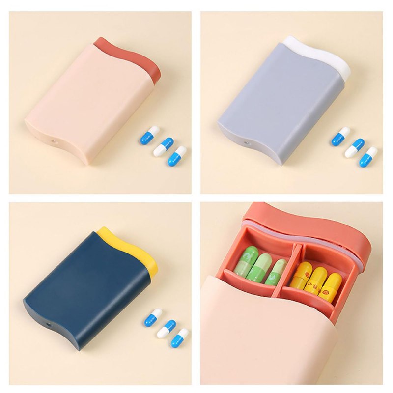 ORGANIZADOR DE PASTILLAS,PORTATIL MINI 6 COMPARTIMIENTOS, A PRUEBA DE HUMEDAD, DISPENSADORT SEMANAS PARA BOLSILLO