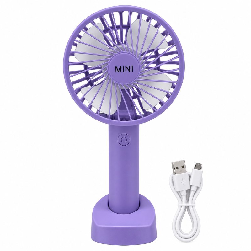 VENTILADOR PORTATIL DE MANO RECARGABLE CON BASE BENELI HOME 10.5X21.6X3.8CM