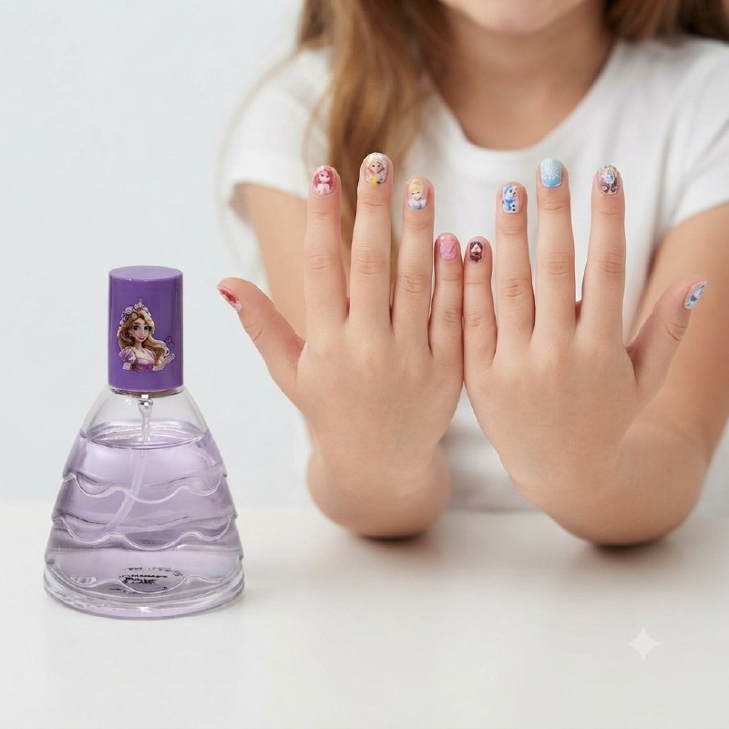 SET CIRELINE PRINCESS GOLDENTWIRL EDT 50ML, Y SET DE 12 UÑAS POSTIZAS