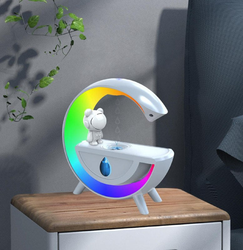 HUMIFICADOR ANTIGRAVEDAD CON LUCES LED Y PARLANTE INTEGRADO T00K8 350ML