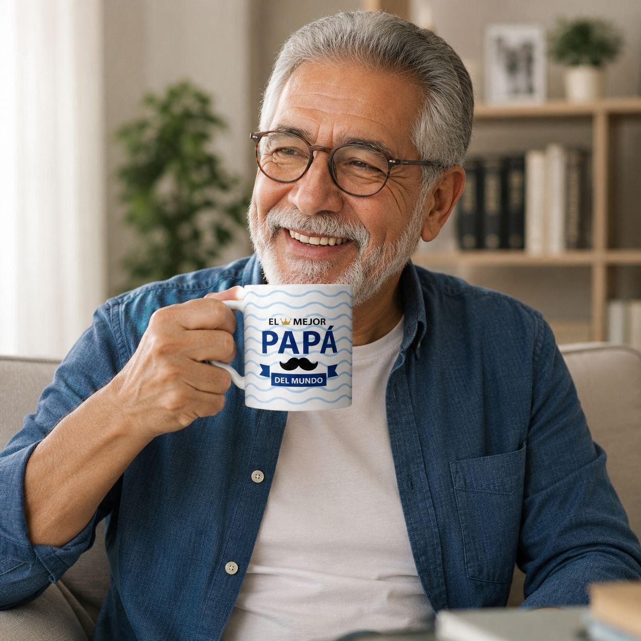 TAZA DE PORCELANA DÍA DEL ABUELO LIFEART 430ML