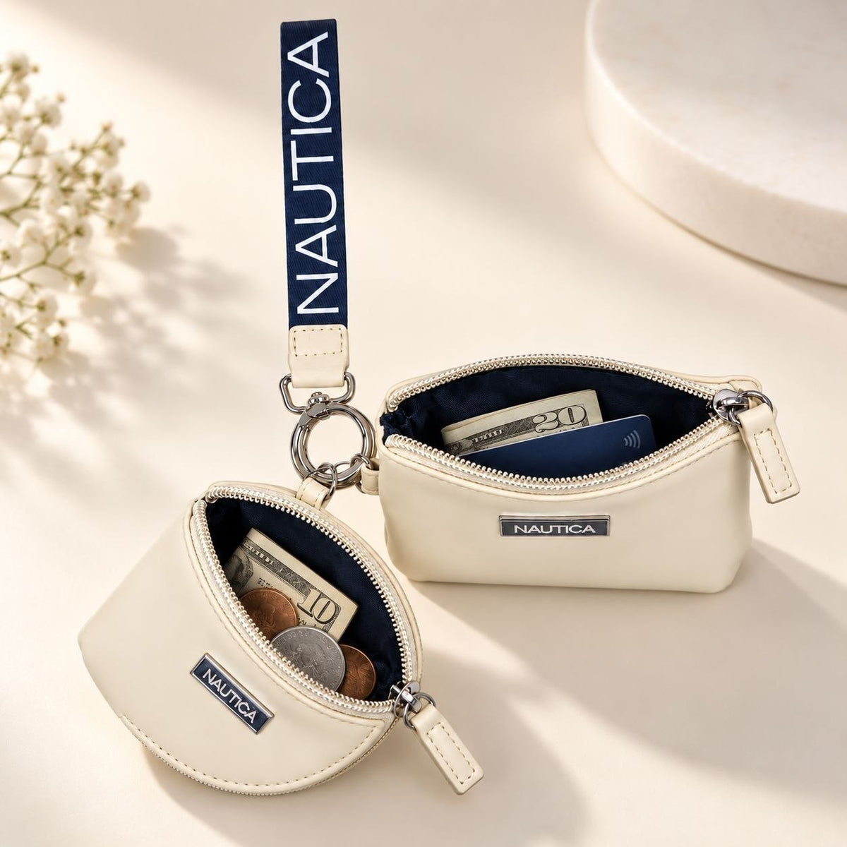 SET DE MONEDERO Y TARJETERO ORIGINAL NAUTICA PARA DAMA
