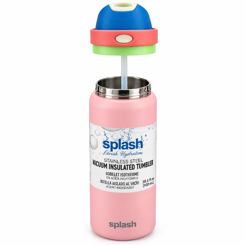 BOTE TERMICO DE ACERO INOXIDABLE SPLASH 900ML