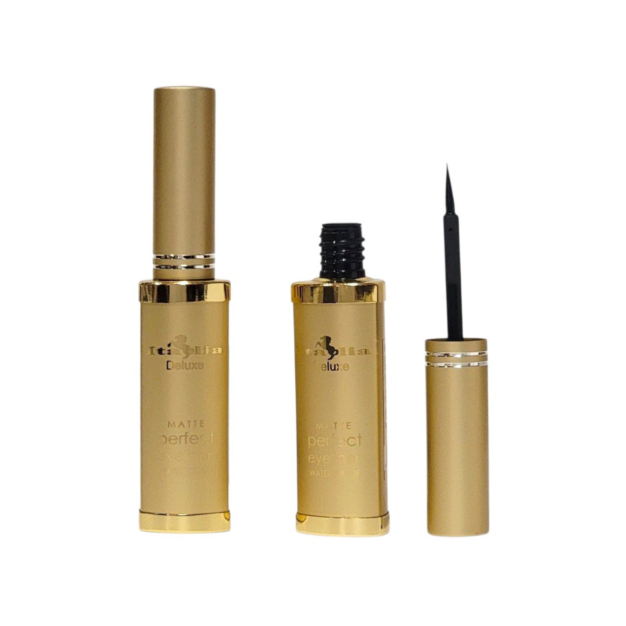 DELINEADOR DE OJOS PERFECTO RESISTENTE AL AGUA PUNTA FLEXIBLE COLOR NEGRO ITALIA DELUXE 4ML