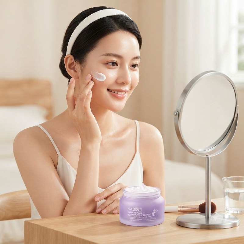CREMA DE MAQUILLAJE LIGERA DE SEMILLAS DE UVA SADOER 50G