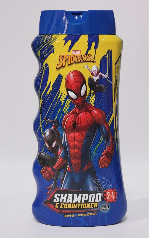 SHAMPOO PARA NIÑOS 2 EN 1 LIMPIA Y SUAVIZA DE SPIDERMAN 473ML