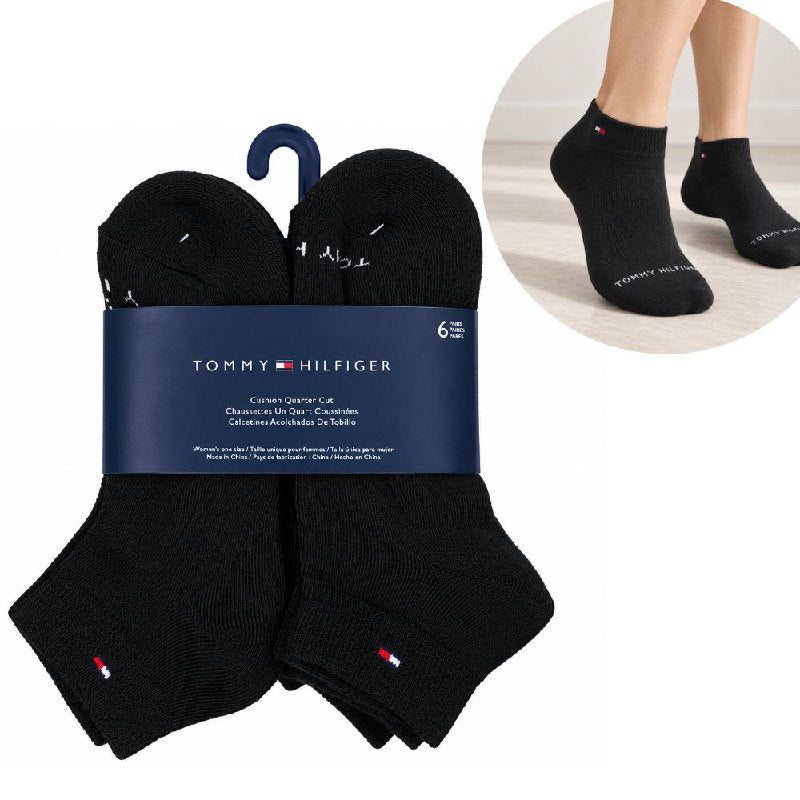 CALCETA TOBILLERA TOMMY HILFIGER PARA MUJER 6 PARES TALLA ÚNICA