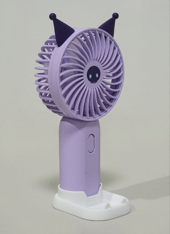 VENTILADOR DE MANO O MESA RECARGABLE CON SOPORTE PARA CELULAR