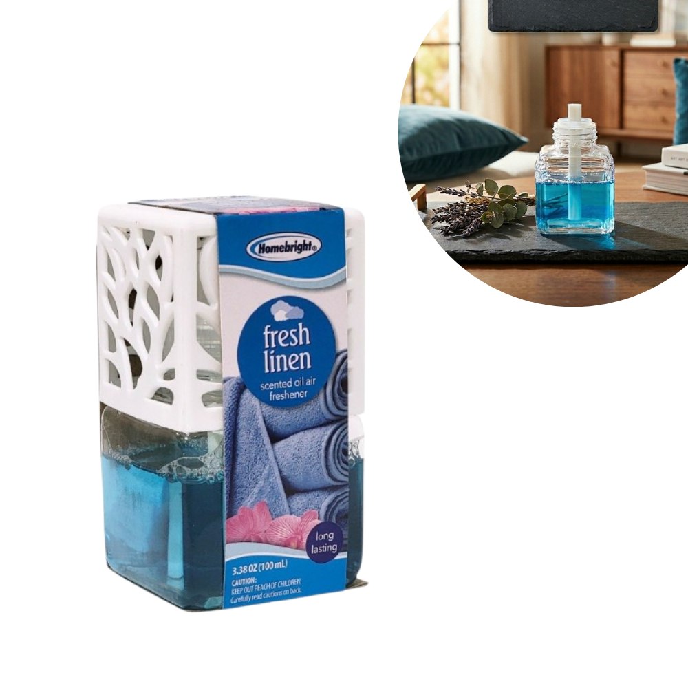 AMBIENTADOR DE ACEITE AROMA A LINO FRESCO HOMEBRIGHT 100ML