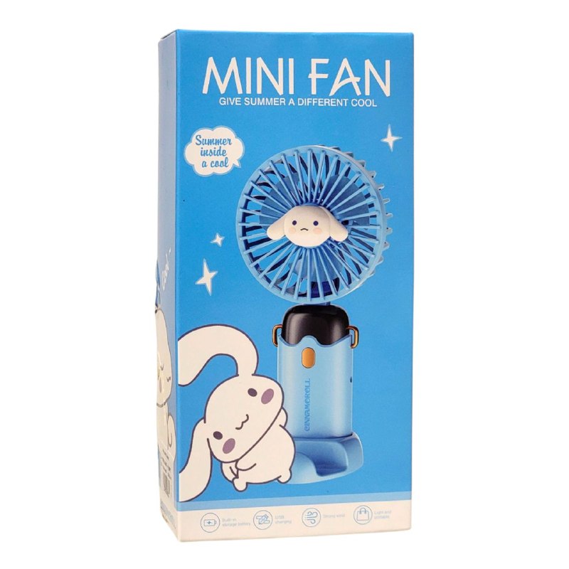 VENTILADOR DE MANO O MESA RECARGABLE CON SOPORTE PARA CELULAR 4 ESTILOS