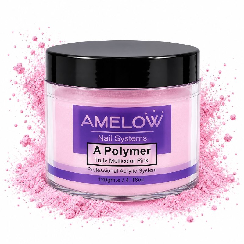 POLVO ACRILICO DE POLIMERO PARA ESTRUCTURA Y CONSTRUCCION DE UÑAS AMELOW 120G