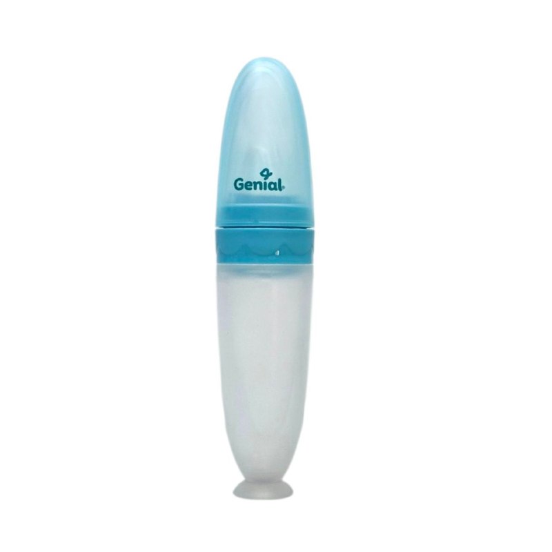 CUCHARA DE SILICONA DISPENSADORA DE ALIMENTOS PARA BEBES GENIAL 105ML