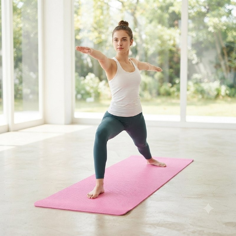 ALFOMBRA TAPETE PARA EJERCICIO, YOGA O PILATES LIGERO Y FLEXIBLE 61X173CM