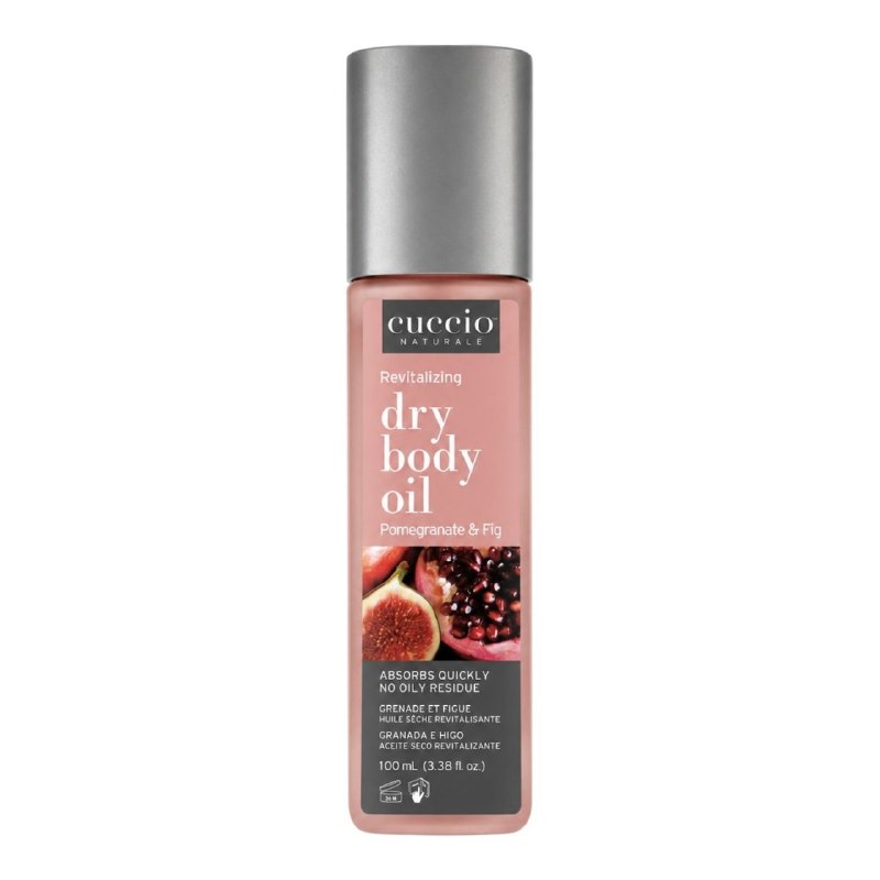 ACEITE CORPORAL SECO HIDRATANTE, ANTIOXIDANTE E ILUMINADOR CON AROMA A GRANADA E HIGO CUCCIO 100ML