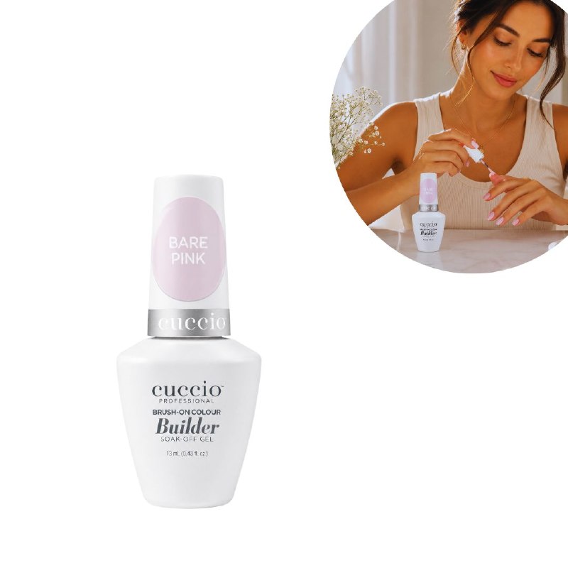 GEL CONSTRUCTOR QUE FORTALECE Y REFUERZA LAS UÑAS NATURALES CON TONO ROSA NATURAL CUCCIO 13ML