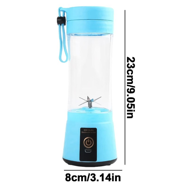 MAQUINA LICUADORA PORTATIL RECARGABLE TAMAÑO PEQUEÑO HM-03 380ML