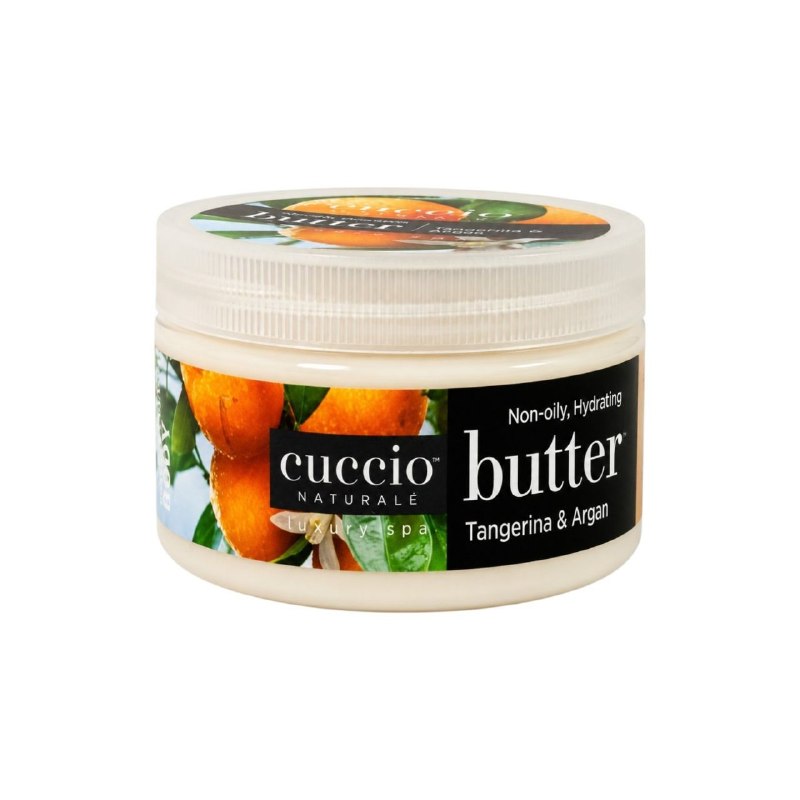 CREMA CORPORAL EXFOLIANTE HIDRATANTE INTENSIVA CON AROMA A TANGERINA Y ARGAN CUCCIO 226G