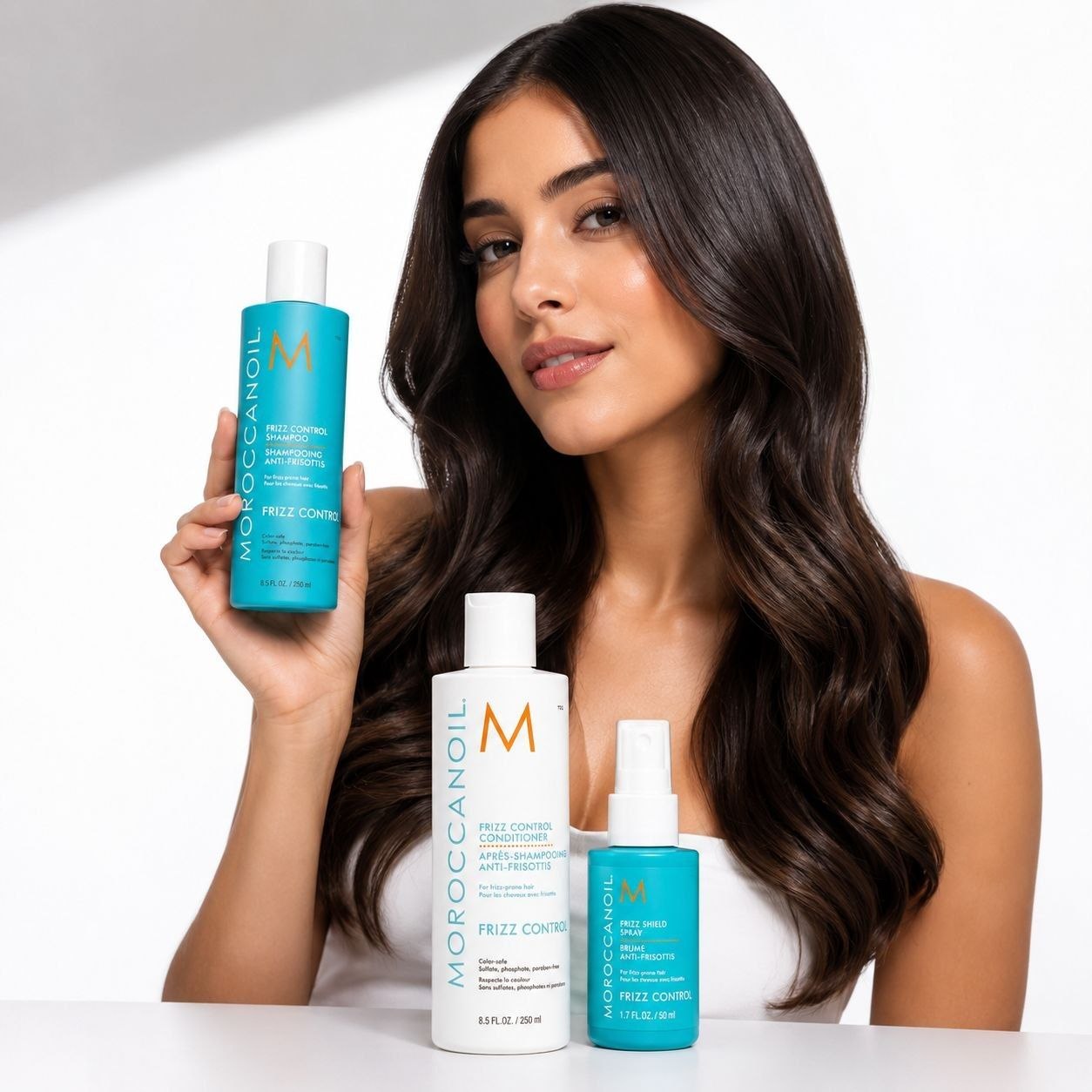 SET DE CONTROL DE FRIZZ MOROCCANOIL COLLECTION 3 PIEZAS 1 UND