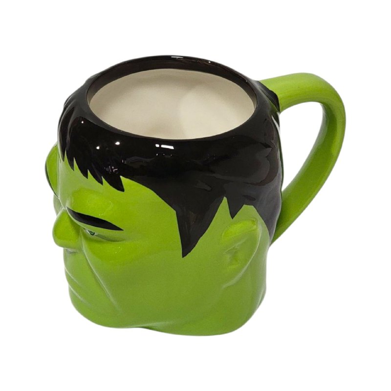 TAZA DE CERAMICA, RESISTENTE AL CALOR, MANGO CREATIVO DISEÑO ABS MARVEL HULK