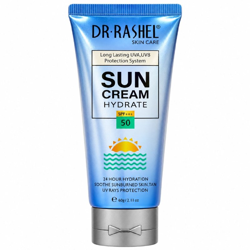 PROTECTOR SOLAR EN CREMA HIDRATANTE PARA ROSTRO Y CUERPO SPF50 DR RASHEL 60G