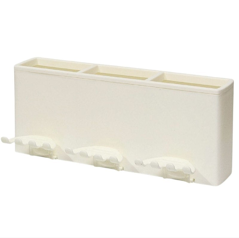 ESTANTE ORGANIZADOR PARA BAÑO CON DEPOSITO PARA CEPILLO DE DIENTES Y UTENSILIOS DE BELLEZA, INCLUYE 3 VASOS PARA ENJUAGAR, FACIAL DE LIMPIAR GOOD LIFE