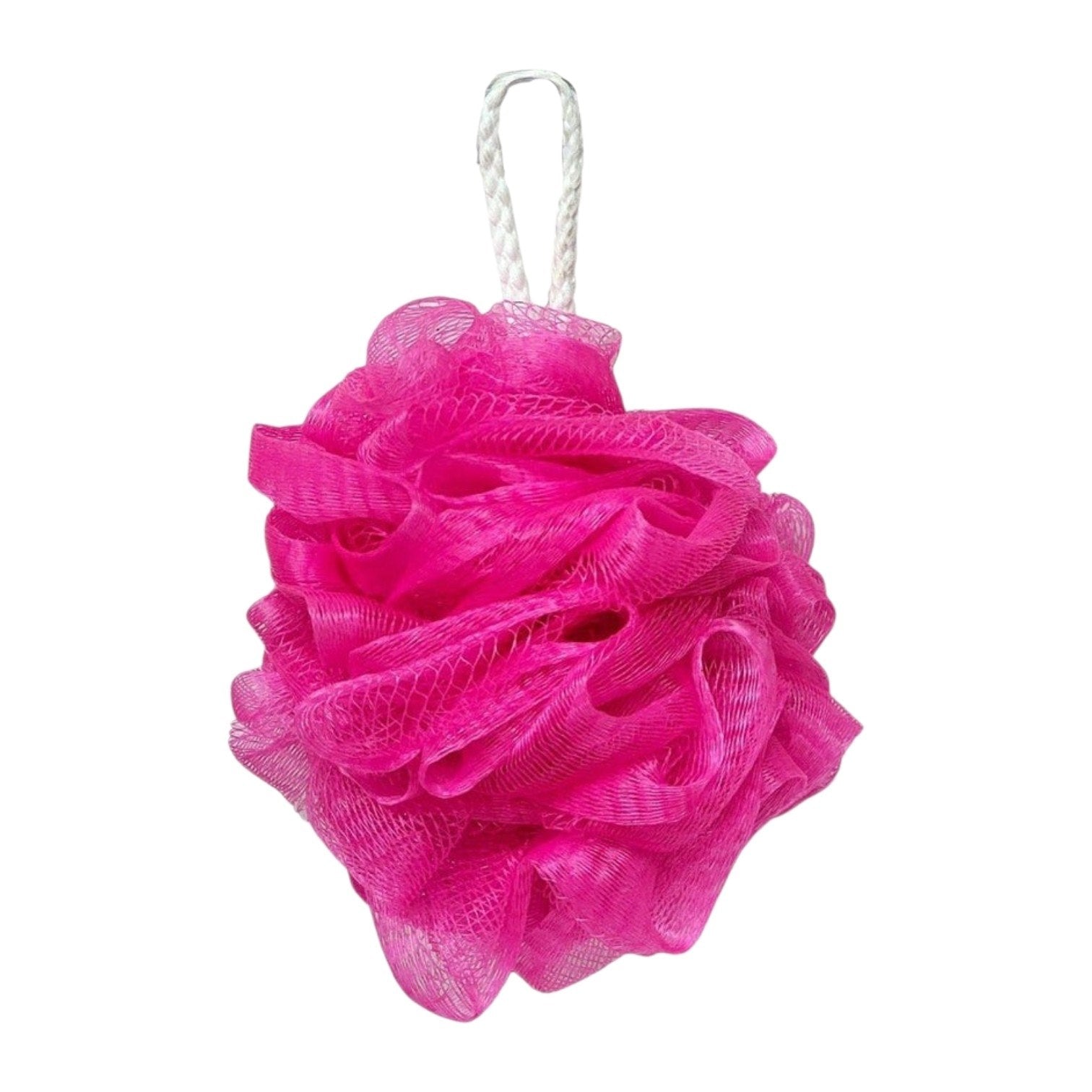 ESPONJA DE MALLA EXFOLIANTE POMPÓN DE DUCHA PARA MÁXIMA ESPUMA 15x15 CM