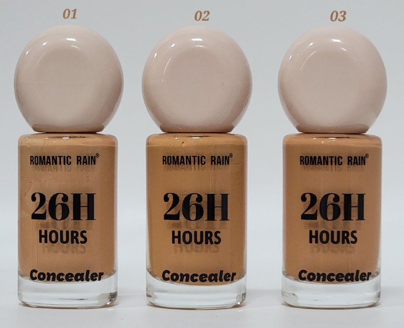 CORRECTOR DE OJERAS ROMANTIC RAIN (DUPE RARE BEAUTY BY SELENA GOMEZ) DUPE JUDYDOLL MAQUILLAJE LIQUIDO DE LARGA DURACION 26H, COBERTURA TOTAL ANTI ENVEJECIMIENTO, RESISTENTE AL AGUA 3 TONOS