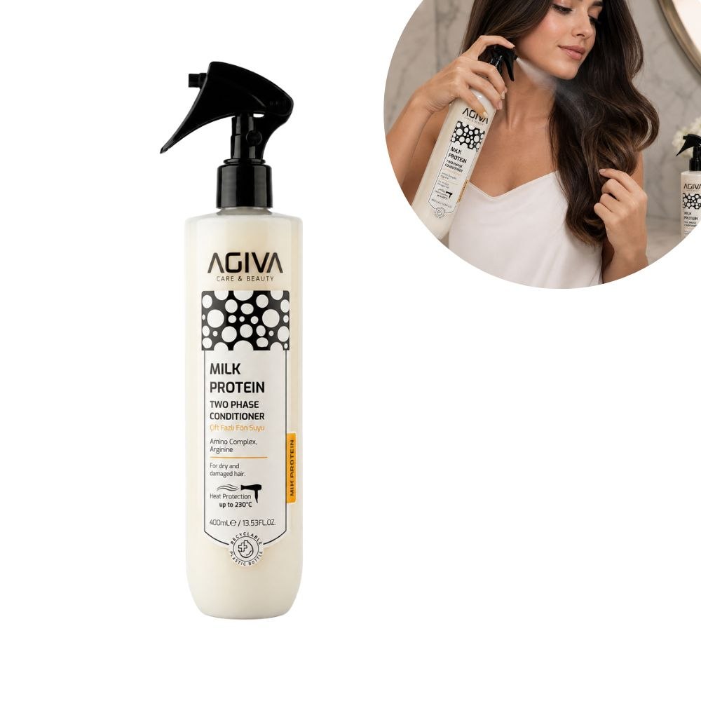 ACONDICIONADOR BIFÁSICO AGIVA CARE & BEAUTY MILK PROTEIN 400ML 1 UND