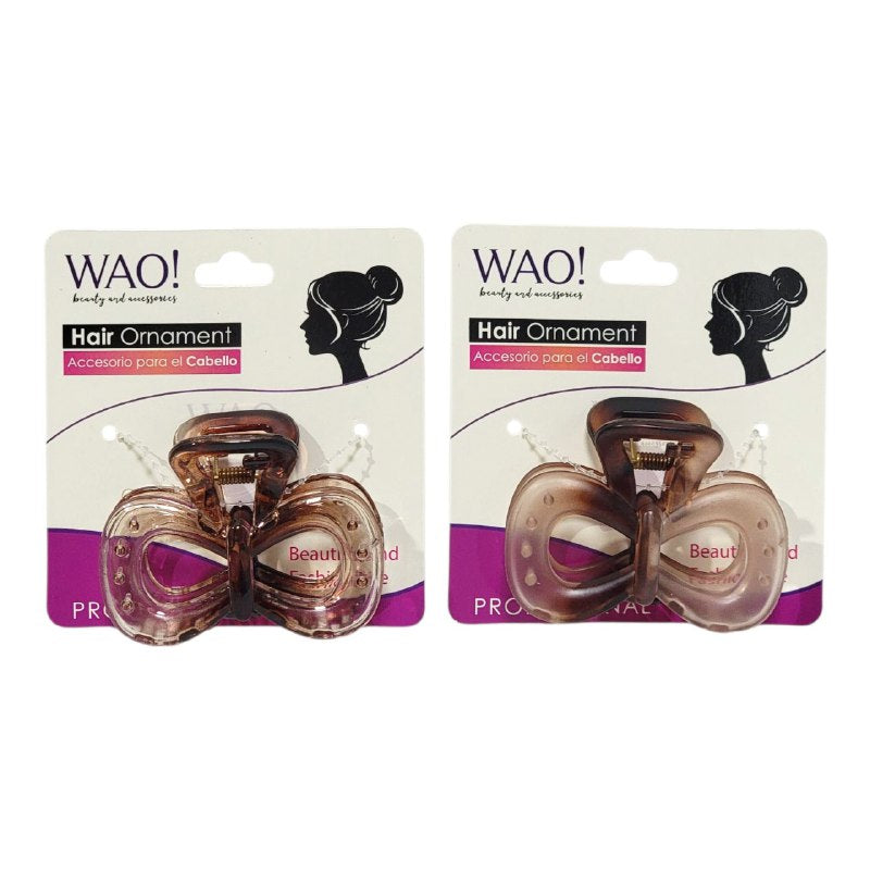 GANCHO PARA EL CABELLO DE AGARRE FIRME WAO 5.2X7CM, PAQUETE DE 2UND, 6 ESTILOS