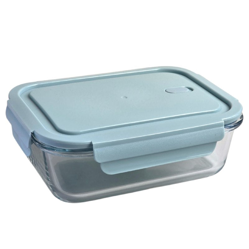 ORGANIZADOR RECIPIENTE DE VIDRIO PARA ALMACENAR ALIMENTOS RED CHERRY 20X15X7CM