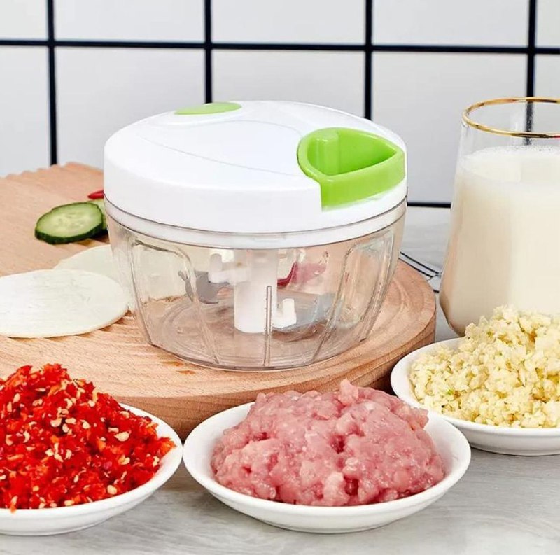 MAQUINA PROCESADORA PICADORA DE ALIMENTOS MANUAL CON CUERDA