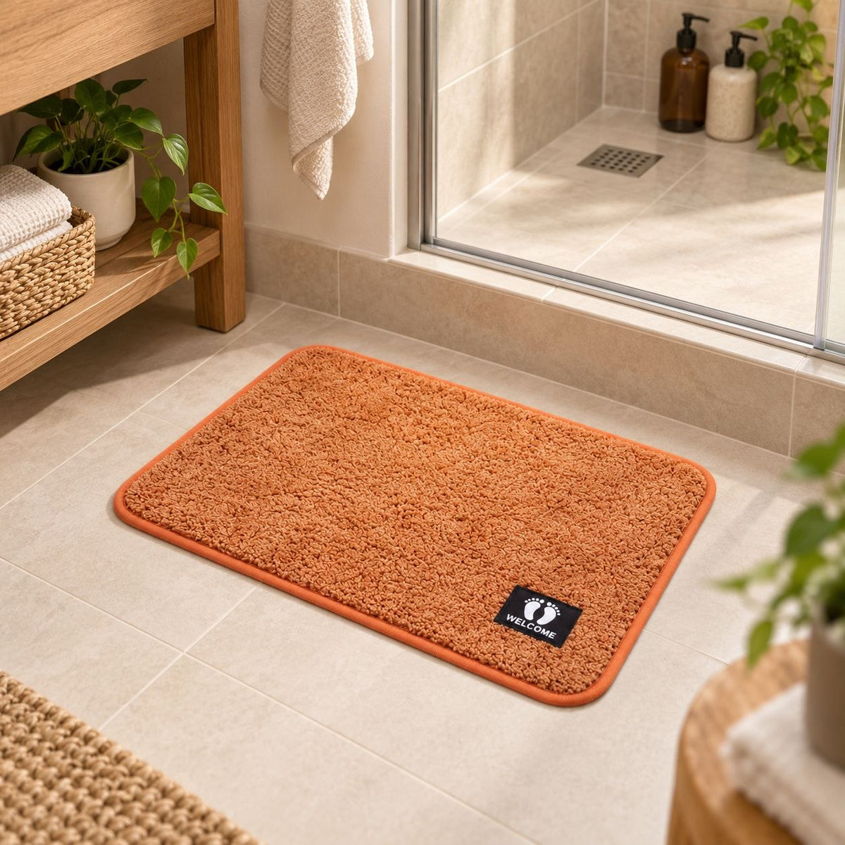 ALFOMBRA ANTIDESLIZANTE PARA BAÑO Y HOGAR BENELI HOME 58X38CM