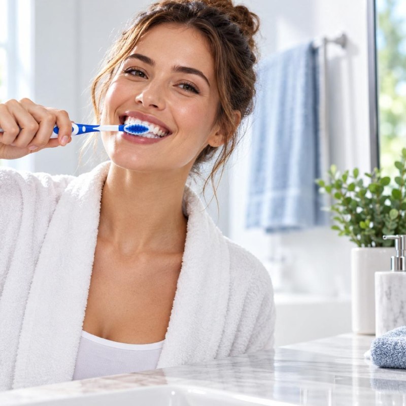 CEPILLO DE DIENTES DE LIMPIEZA PROFUNDA CON TAPA PROTECTORA MATRIX 19CM