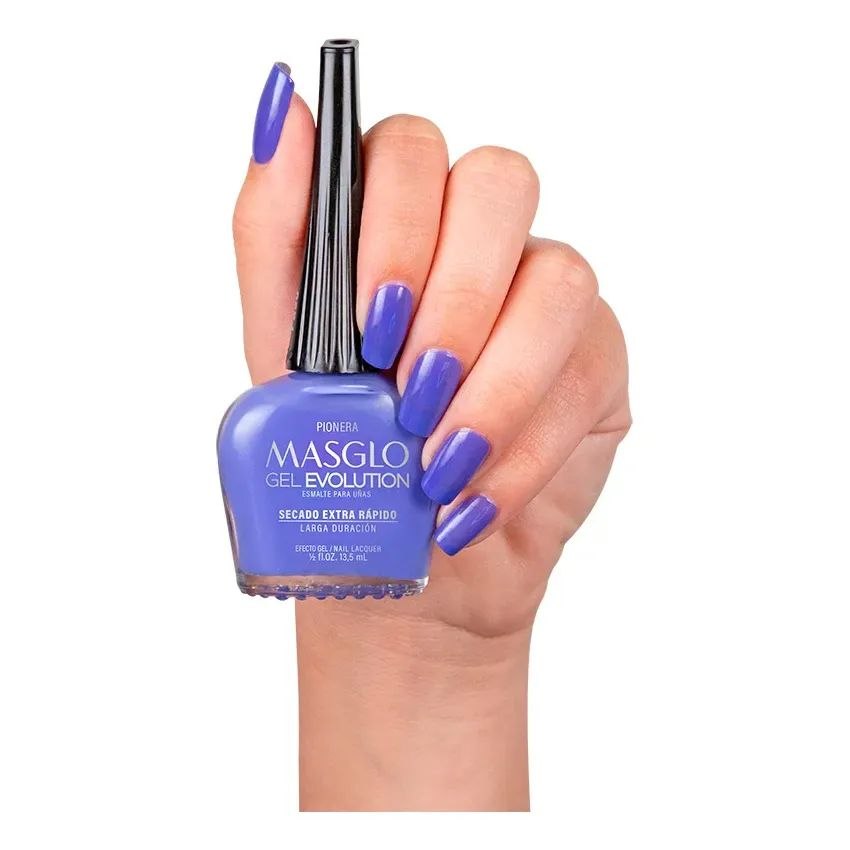 ESMALTE DE UNAS AZUL GEL EVOLUTION PODEROSA MASGLO 13.5ML