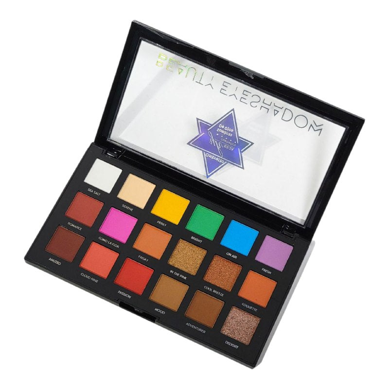PALETA DE SOMBRAS DE OJOS 18 TONOS YH BEJA COSMETICS 21.6G