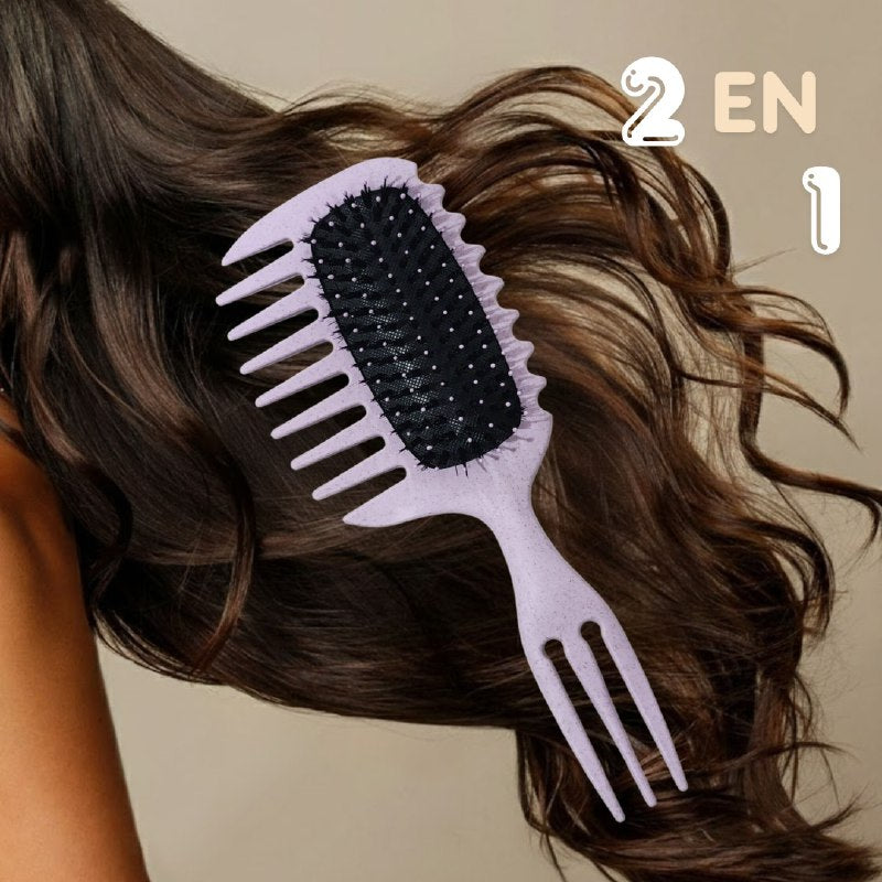 CEPILLO PEINE PARA EL CABELLO 2 EN 1 MULTIFUNCIONAL DE DOBLE CARA