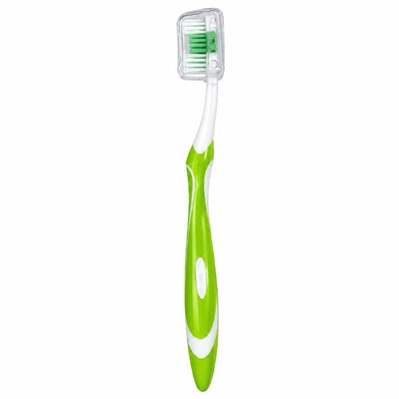 CEPILLO DE DIENTES DE LIMPIEZA PROFUNDA CON LIMPIADOR DE LENGUA Y CERDAS DE NYLON MATRIX 19CM
