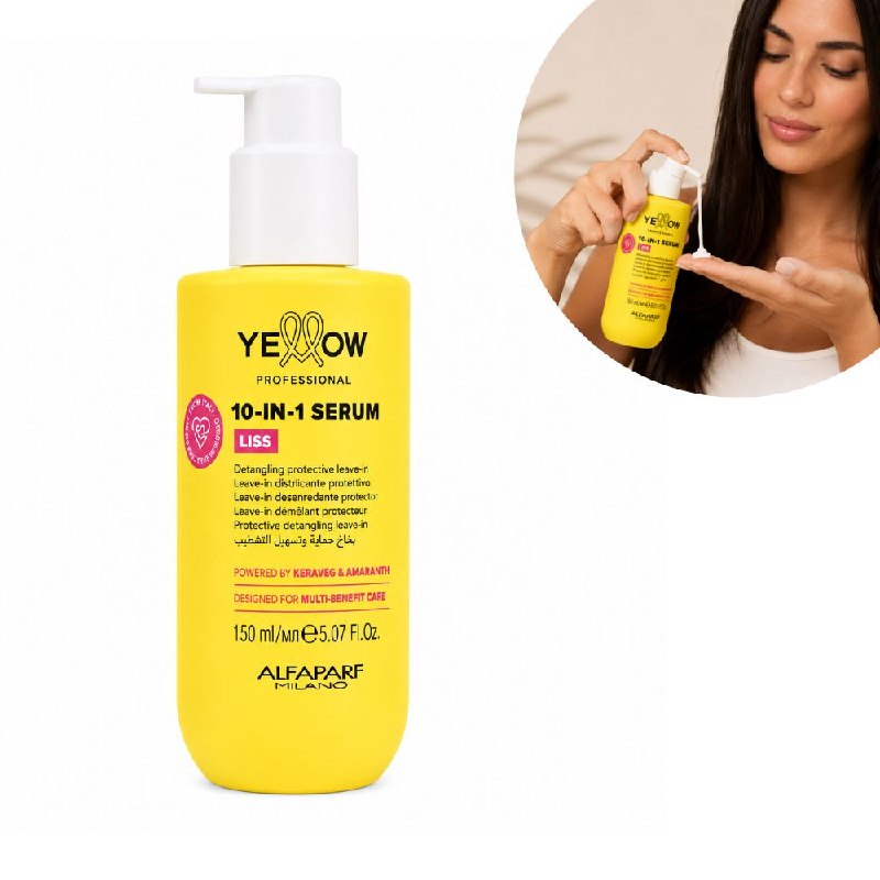 SUERO CAPILAR EN CREMA ALISADOR MULTIFUNCION SIN ENJUAGU, PROTECTOR TERMICO Y ANTIFRIZZ CON KERAVEG ALFAPARF 150ML