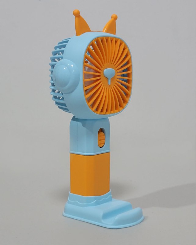 VENTILADOR DE MANO O MESA RECARGABLE CON SOPORTE PARA CELULAR LINGPAN