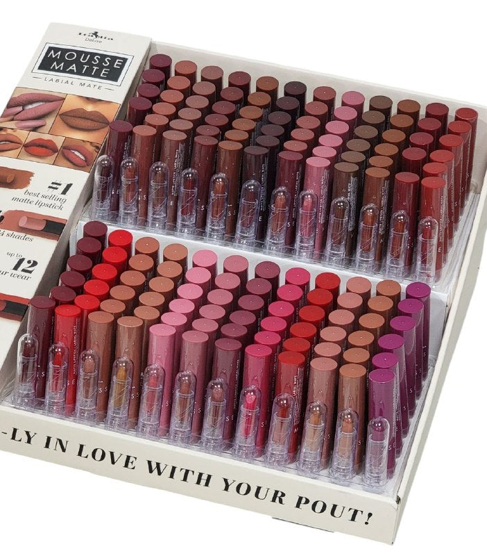 BRILLO LABIAL LAPIZ LABIAL MATTE 24 COLORES DISPONIBLES ITALIA DELUXE MOUSSE MATTE 3G