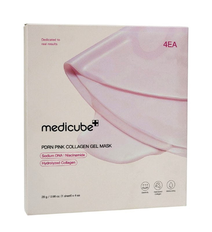MASCARILLA FACIAL DE GEL REJUVENECEDORA DE COLAGENO ROSA CON PDRN 4UND MEDICUBE