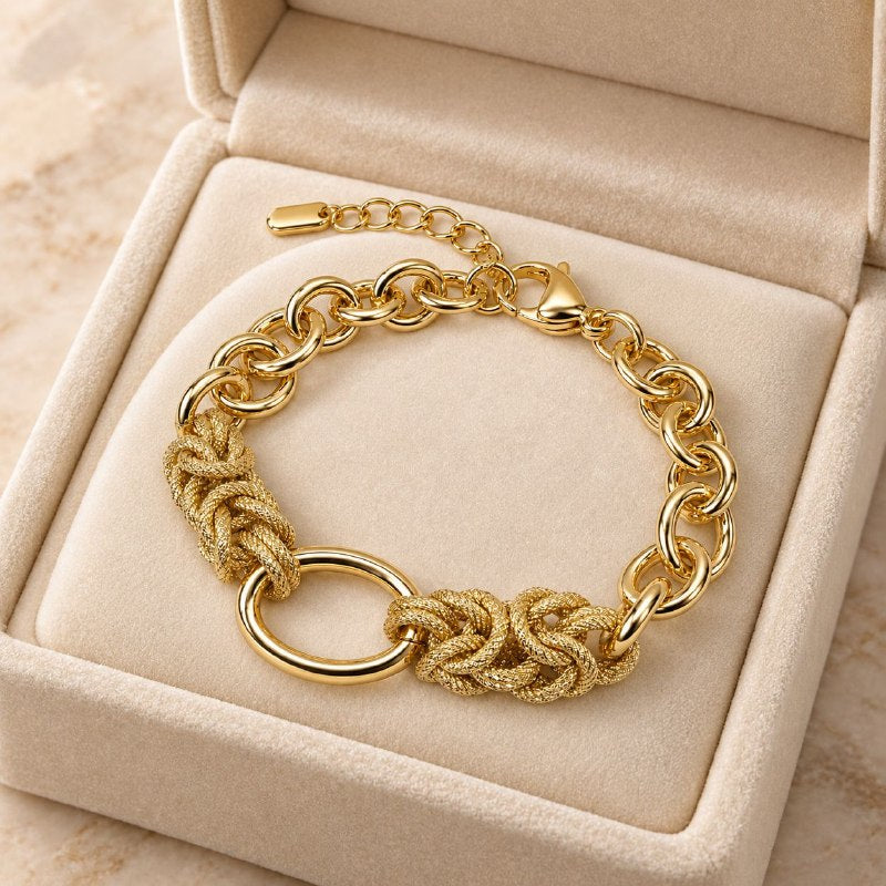 PULSERA DE ENCHAPE PARA DAMA 16CM