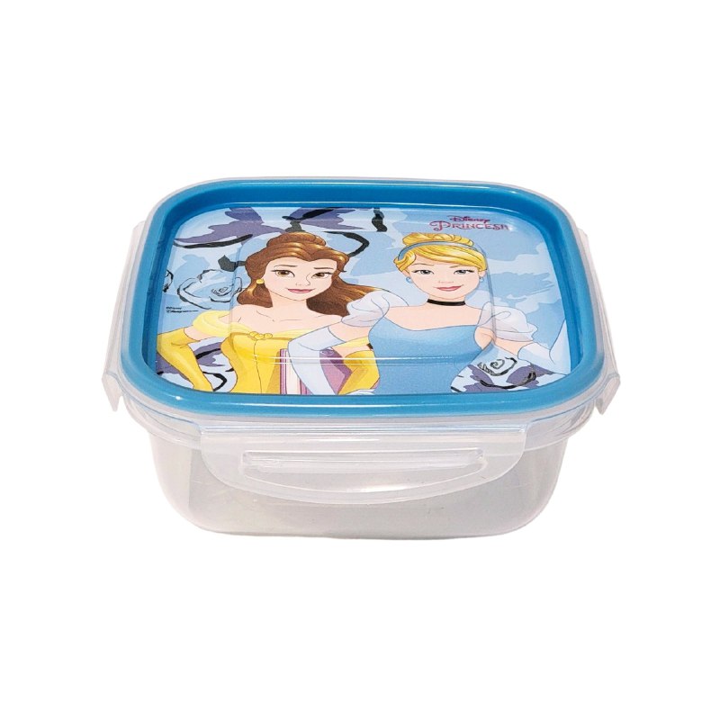 RECIPIENTE PANA PARA ALIMENTOS PARA NIÑAS CON DISEÑO DE PRINCESAS KENDY 7X16X16CM