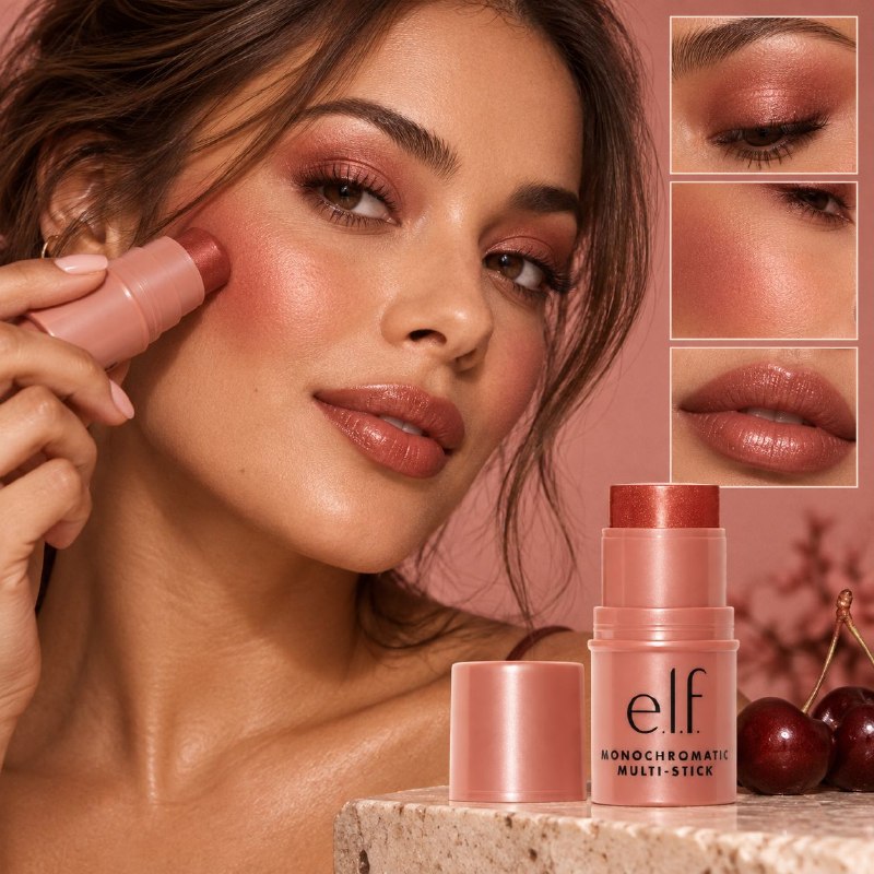 BARRA DE MAQUILLAJE MULTIUSOS CREMOSA 3 EN 1 PARA OJOS, LABIOS Y MEJILLAS ELF 5G