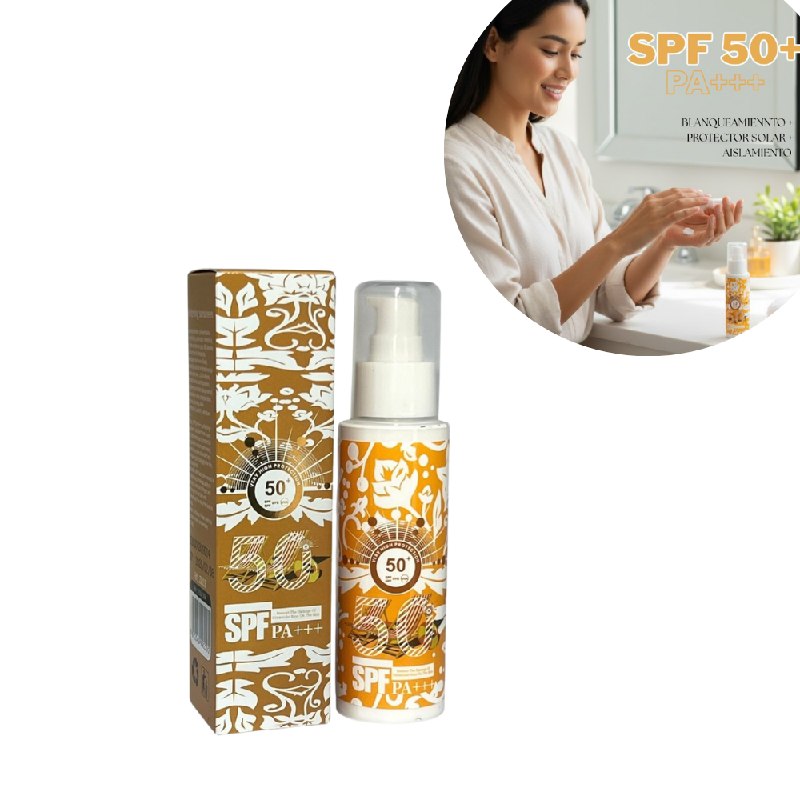 PROTECTOR SOLAR EN CREMA MULTIACCION ACLARANTE SPF50 HGZRLY 100G (AROMA SIMILAR YARA TOUS)